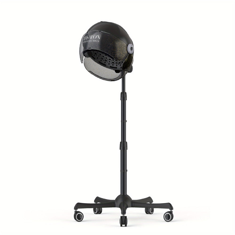 Hooded Hair Dryer 1875W Ionic Standing Bonnet Dryer on Wheels, 3 Heat Settings, Height Adjustable 30-55"