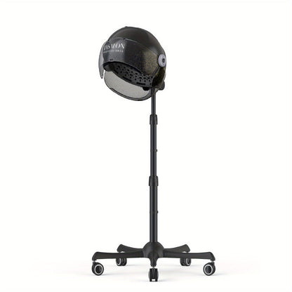 Hooded Hair Dryer 1875W Ionic Standing Bonnet Dryer on Wheels, 3 Heat Settings, Height Adjustable 30-55"