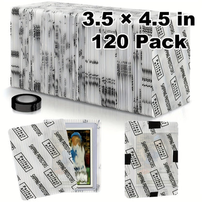 Trading Card Shipping Protectors 60/120/510 Count 3.5x4.5 Inch – Premium Rigid Plastic Card Mailer Inserts for Sports Cards