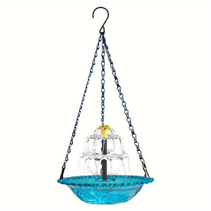 Solar Bird Bath Fountain 3-Tier with Pump for Garden, Patio and Yard Use, with the Listed Configuration