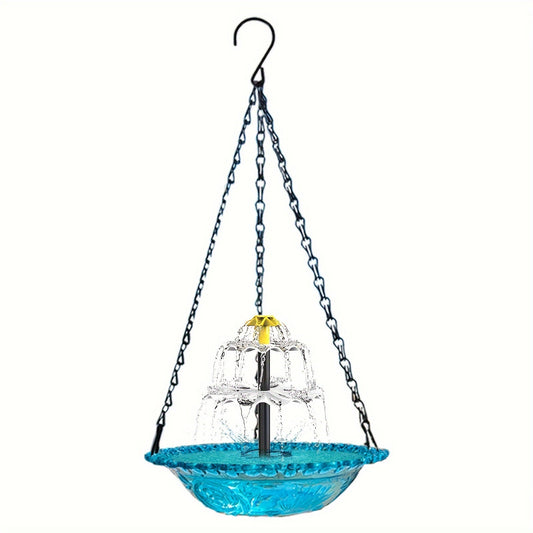 Solar Bird Bath Fountain 3-Tier with Pump for Garden, Patio and Yard Use, with the Listed Configuration
