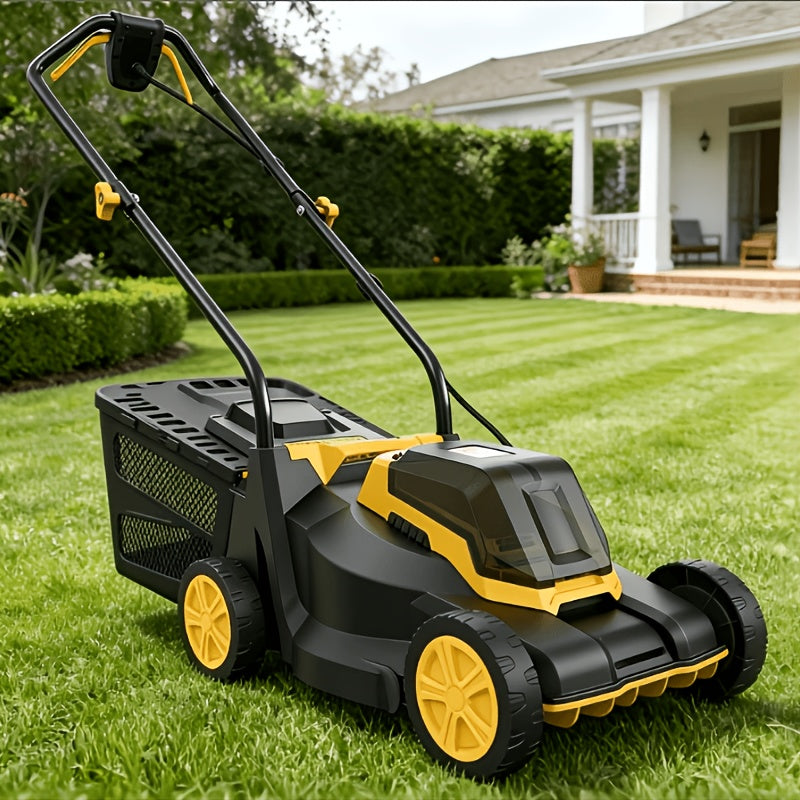 Brushless Cordless Lawn Mower 20V Compatible with Dewalt 20V MAX Battery 14-Inch 700W Pure Copper Motor for Garden, Patio and Yard Use