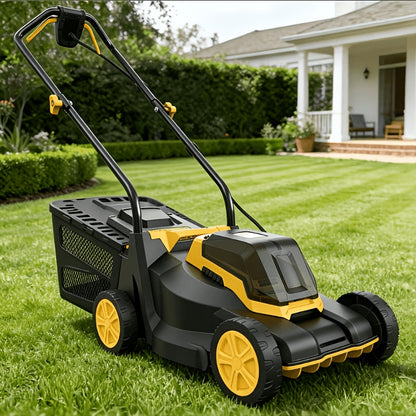 Brushless Cordless Lawn Mower 20V Compatible with Dewalt 20V MAX Battery 14-Inch 700W Pure Copper Motor for Garden, Patio and Yard Use