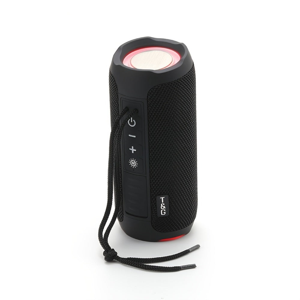 TG227 Portable Bluetooth Speaker with LED Breathing Light, TWS Stereo Sound, USB-C Rechargeable, Wireless Speaker for Outdoor Camping