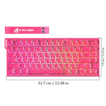 Hall Effect Mechanical Gaming Keyboard Attack Shark R82HE 80%, 0.005mm Rapid Trigger, 8000Hz Polling Rate