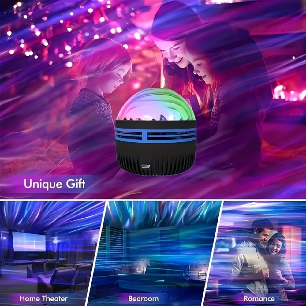 Star Projector Galaxy Night Light with Remote, Aurora Borealis LED Starry Sky Projector, 7 Lighting Effects for Bedroom