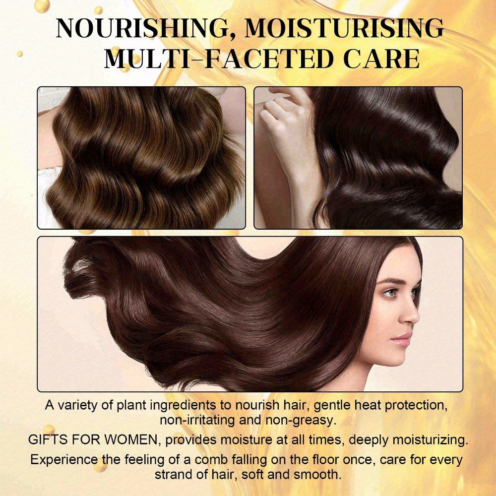 Anti-Frizz Hair Essential Oil Spray Smoothing & Conditioning Treatment for Dry, Damaged & Frizzy Hair