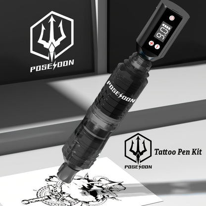 Tattoo Pen Kit Wireless Battery Tattoo Gun with LCD Screen, 1500mAh Cordless Rotary Tattoo Machine