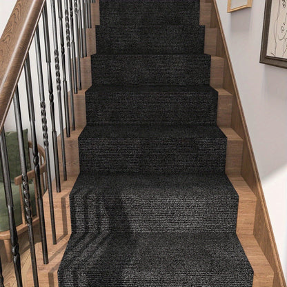 Solid-Color Stair and Hallway Runner, 23.62 in Wide with Five Colors and Up to Four Lengths