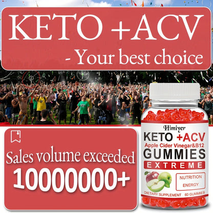 Keto ACV Gummies with Apple Cider Vinegar Vitamin B12 B6 for Women Men for Bath Time, Home Spa and Personal Care