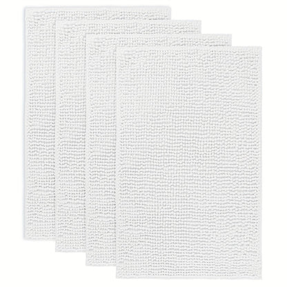 Chenille Bath Rug Extra Thick Bathroom Mat, Multiple Sizes & Colors for Entryways, Bedrooms and Living Spaces