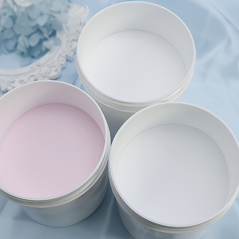No Lamp Acrylic Nail Extension Powder 120g Clear Pink White, Crystal Formula for Carving 3D Nail Art
