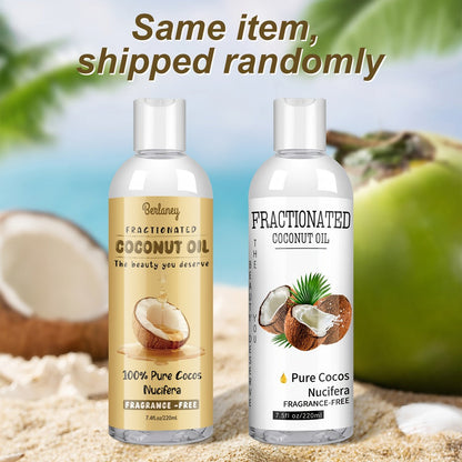 Fractionated Coconut Oil 4-Pack 7.5 fl oz Each, Pure Vegan Carrier Oil for Skin & Hair, Lightweight