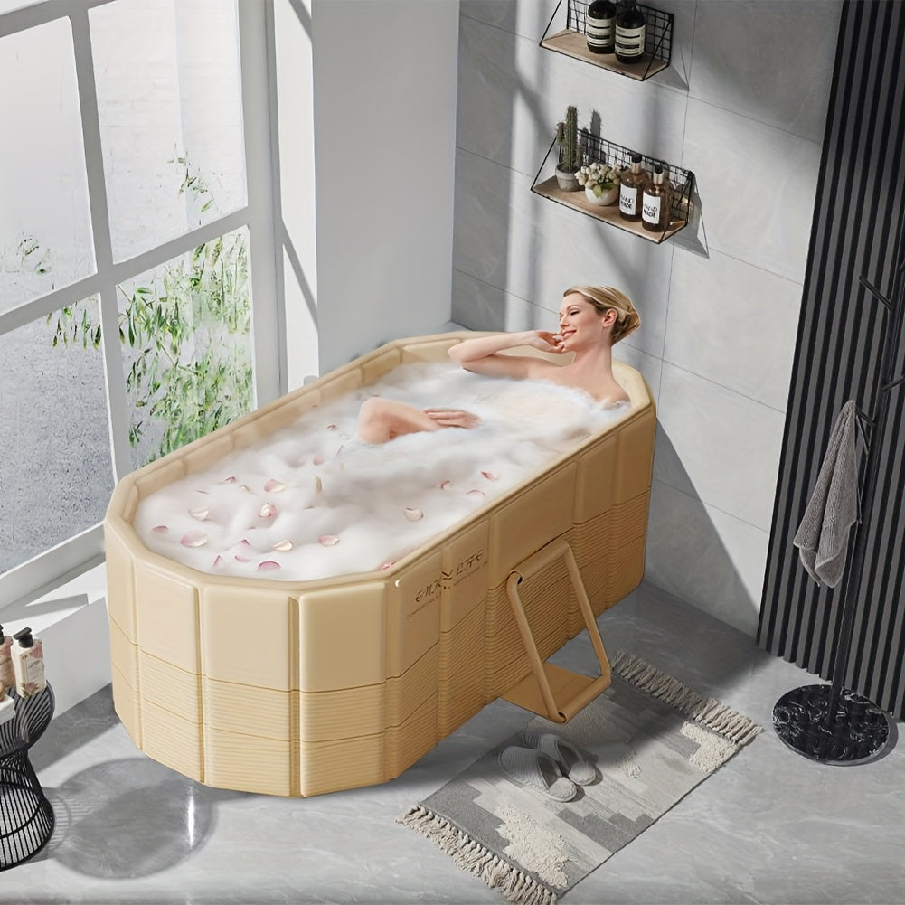 Portable Hot Tub Foldable for Garden, Patio and Yard Use, with the Listed Configuration, for Everyday Use and Organized Storage