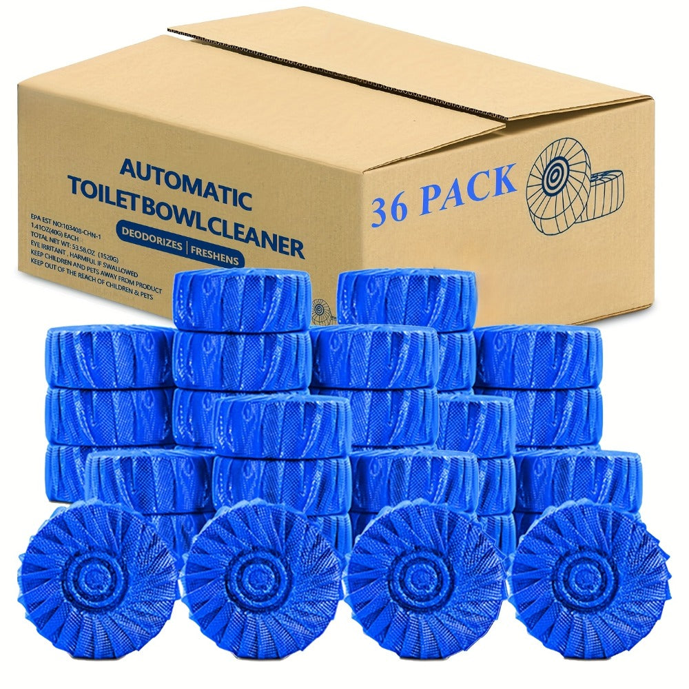 Pink or Blue Mesh-Wrapped Toilet Bowl Cleaner Tablets in 20-, 36- or 60-Piece Checkout Pack Options
