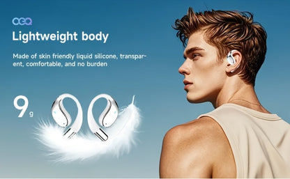 6-Mic AI Translation Bone Conduction Headset 144 Languages, Real-Time Translator Wireless Headphones