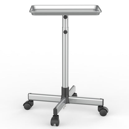 Salon Trolley Cart Height Adjustable 30 to 42 Inch Rolling Tray Table on Wheels Lockable Casters for Hair Stylist Barber Esthetician Nail
