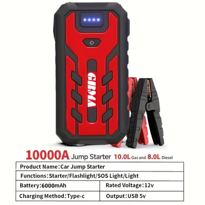 Car Jump Starter with Air Compressor 150PSI – 7-in-1 Portable Emergency Battery Booster Pack for Gas & Diesel Engines, Digital Display