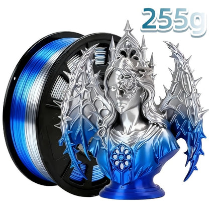 3D Printer Filament Dual-Color PLA 1.75mm 250g Spool with Nine Two-Tone Color Combinations