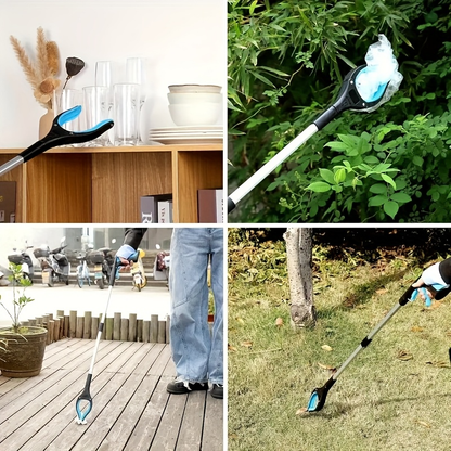 Grabber Tool Reacher 32-Inch Foldable Telescopic – 360° Rotating Jaws & Magnetic Tip Litter Picker, Lightweight Easy-Grip Reaching Tool