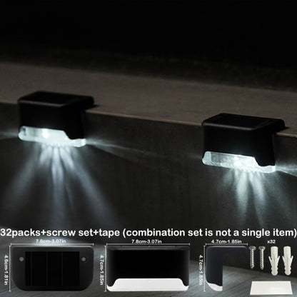 Solar Step Lights Outdoor LED Stair Lights Solar Powered for Stairs Steps Fence Deck Railing for Entryways, Bedrooms and Living Spaces