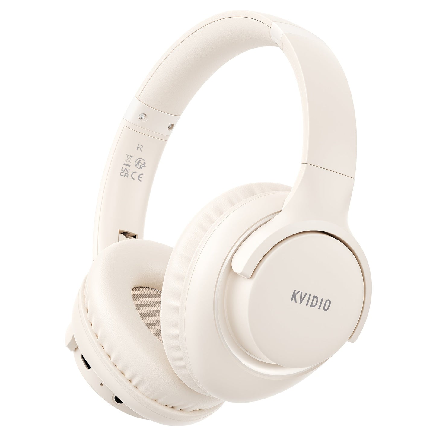 KVIDIO 65H Over-Ear Headphones Wireless HiFi Stereo Rich Bass Low Latency Foldable for Bedside Audio, Alarms and Room Entertainment