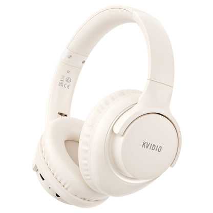 KVIDIO 65H Over-Ear Headphones Wireless HiFi Stereo Rich Bass Low Latency Foldable for Bedside Audio, Alarms and Room Entertainment