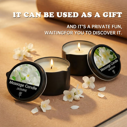 Scented Massage Candle 2-in-1 Soy Wax Essential Oil Body Lotion 20+ Scents 1pc 2pcs 6pcs Spa Nail Salon Pedicure Wedding Valentine Christmas