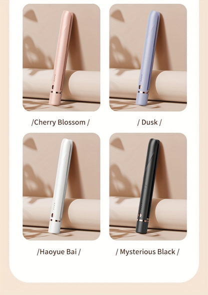 Wireless Hair Straightener and Curling Iron 2-in-1 Ceramic Cordless Hair Styler USB-C for Home, Travel and Salon Hair Styling