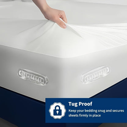 Bed Sheet Holder Straps – Heavy-Duty Mattress Sheet Grippers, No More Loose Bedding, Universal Fit for All Mattress Depths & Sheet Styles