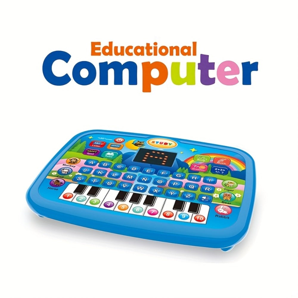 Educational Learning Tablet for Kids Ages 3-6, Multifunctional Alphabet Numbers Music Animal Sounds & Piano Toy