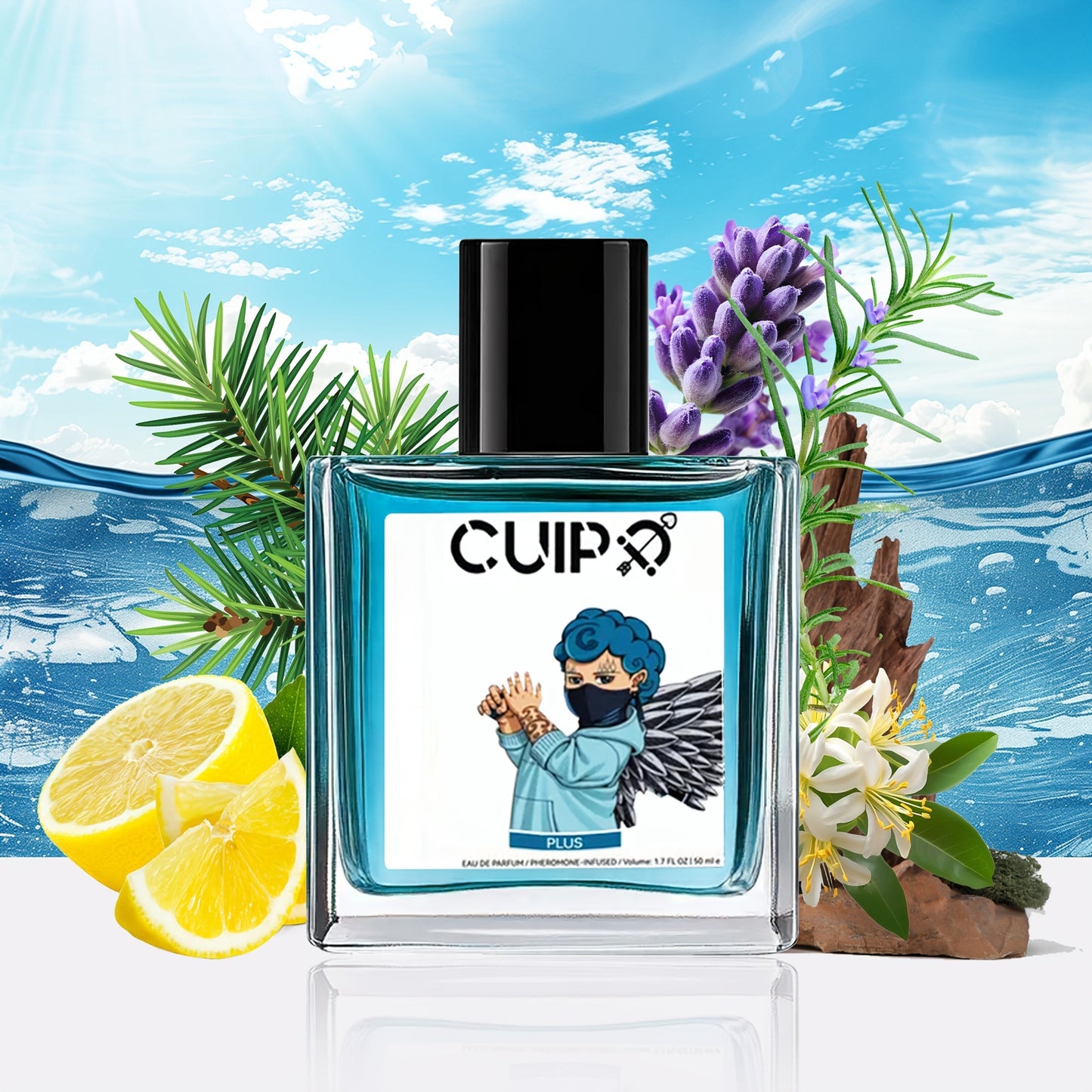 Men's Eau de Toilette Ferro Mongolian, Oriental Woody Cologne, Cedar & Citrus Scent, Fresh Musk Base