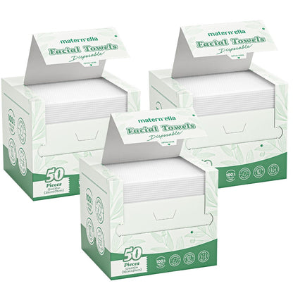 Disposable Face Towels Jumbo Ultra- Extra Thick, Highly Dry Wet Dual-Use Facial Wipes for Makeup Removal