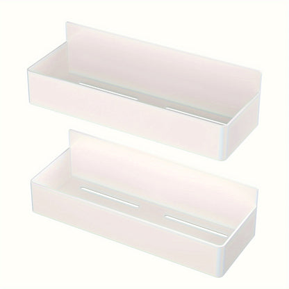 Magnetic Refrigerator Spice Rack Trays in Black or White with Two- or Four-Piece Set Options