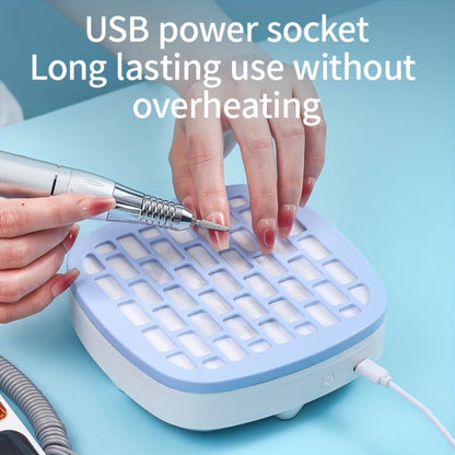 Nail Dust Collector Mini USB Electric Vacuum Cleaner with 10 Filter Pads & Strong Suction, Portable Nail