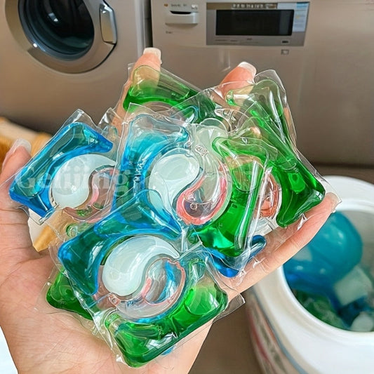 Blue-and-Green Laundry Detergent Gel Pods in Three Available Package Weight and Color Combinations