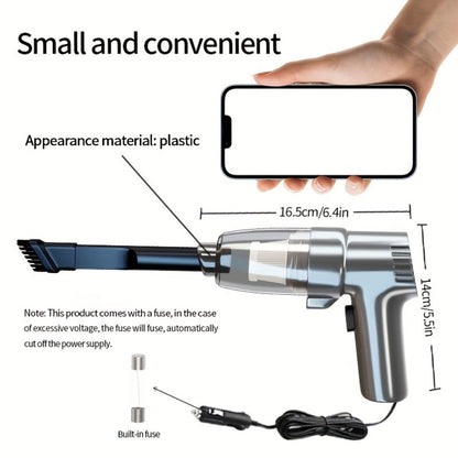 Corded Handheld Car Vacuum Cleaner with 3KPa Source Rating, 3m Power Cord, Brush and Crevice Nozzles in Five Colors