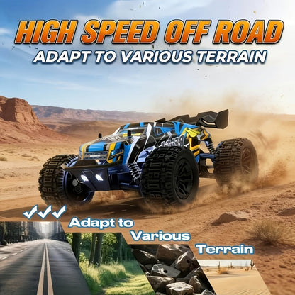 1:18 Scale RC Off-Road Car 35+ KM/H 4WD, 2.4GHz High Speed Remote Control Truck, Hobby Grade RC Racing Crawler for Kids & Adults