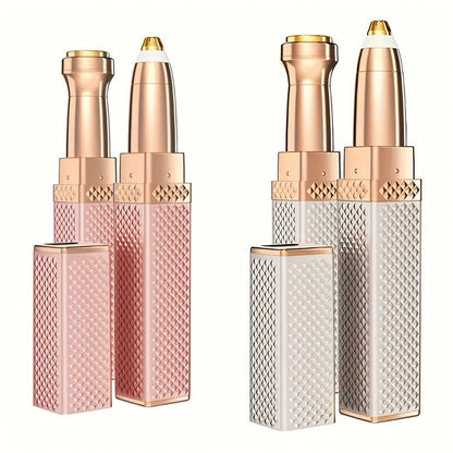 Facial Hair Trimmer for Women, 2-in-1 Electric Eyebrow Trimmer & Lip Hair Remover, Precision Face Hair