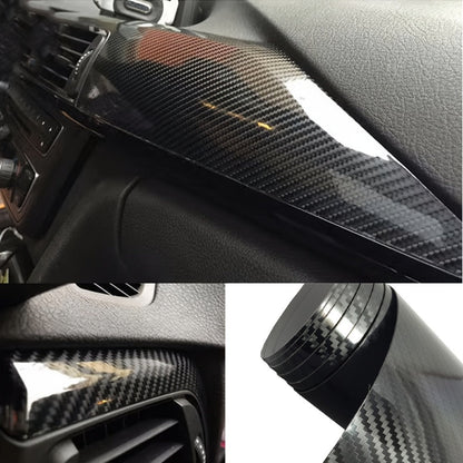 5D Carbon Fiber Vinyl Wrap 50cm x 300cm – Self-Adhesive Car Interior Decor Film, UV Protection, Scratch-Resistant, Dashboard Trim Sticker