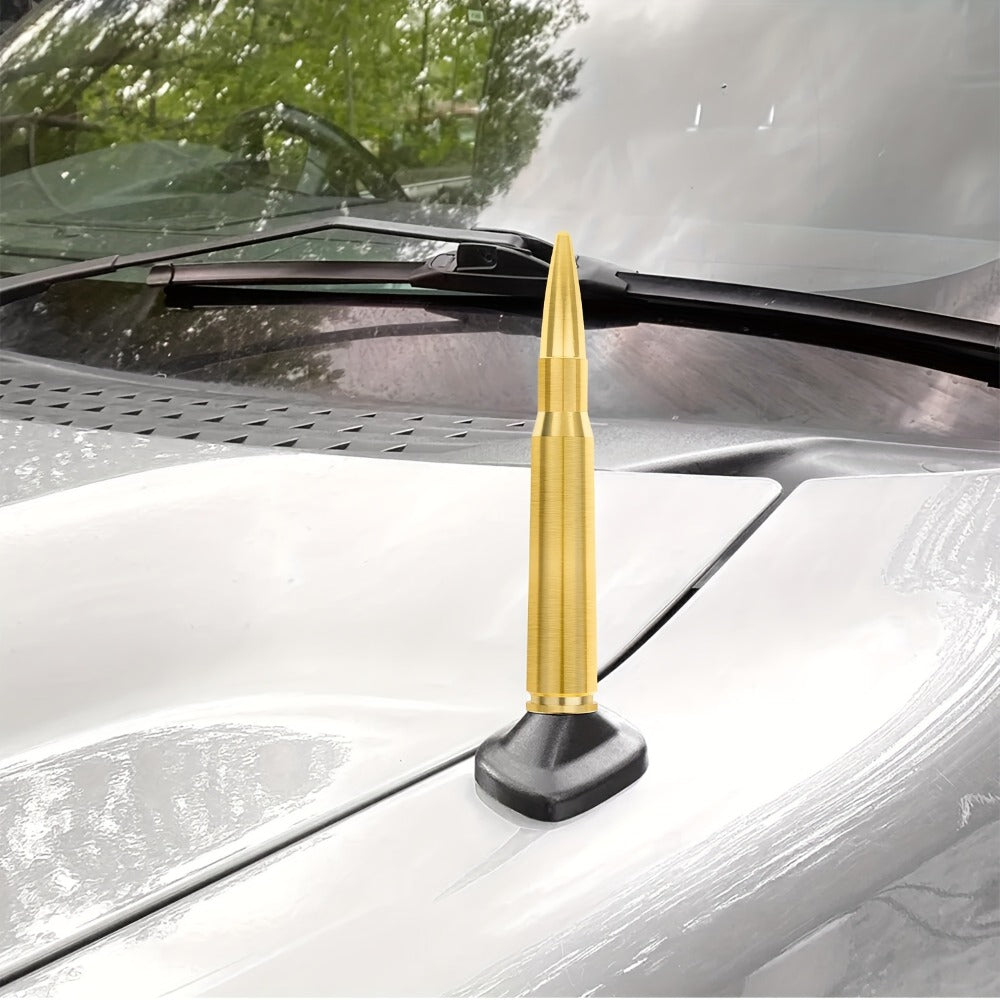 Short Car Antenna 5.3 Inch – Carbon Steel Universal Fit AM FM Signal Booster Stub Antenna Replacement for Cars Trucks SUVs