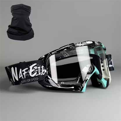 Thirty-Style NAFEIB Ski Goggle and Matching Headwear Set with Mirrored, Clear, Silver and Gray Lens Options