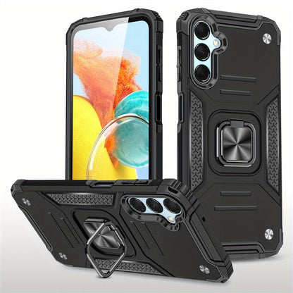 Phone Case Dual-Layer PC and TPU Ring-Kickstand Cover for Samsung Galaxy A15 5G in Three Colors