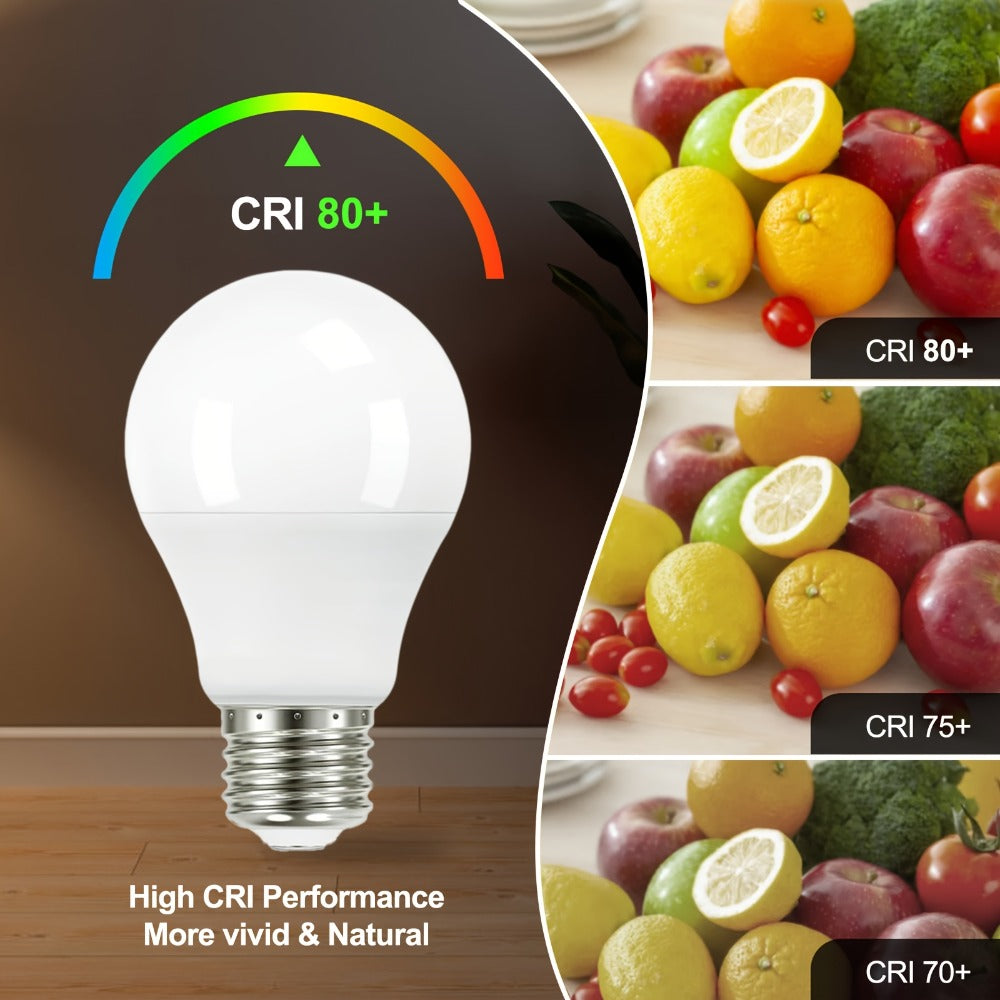Dusk to Dawn LED Light Bulbs Photocell Sensor Auto On Off – 9W 60W Equivalent E26 Base 5000K for Home, Desk and Accent Lighting