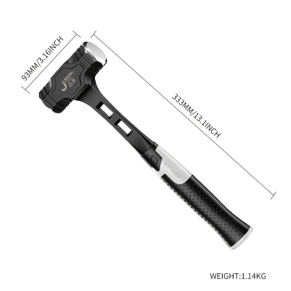 Octagonal Hammer High Carbon Steel Sledge Hammer with Grip Handle for Entryways, Bedrooms and Living Spaces
