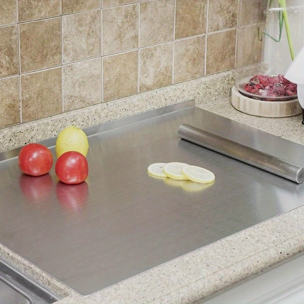 Stainless Steel Cutting Board – Rustproof Rolling Butcher Block Meal Prep Mat, 2 Sizes