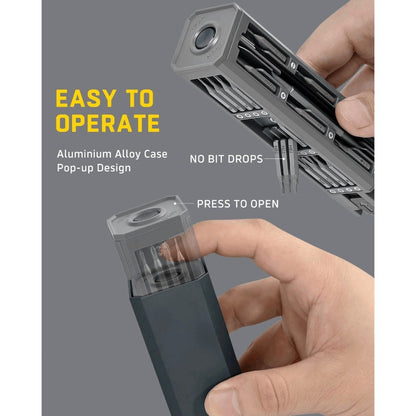 Precision Screwdriver Set 46-in-1, Magnetic Mini Professional Repair Tool Kit with CR-V Steel Phillips Slotted Torx Hex Y-Type Bits