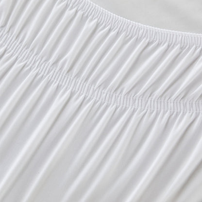 Ruffled Bed Skirt with Adjustable Elastic – Twin Full Queen King, 15-Inch Drop, Machine Washable, 30 Colors