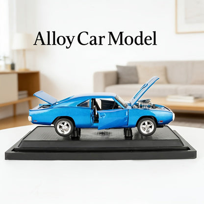 Dodge Challenger Diecast Model Car Zinc Alloy Collectible Static Replica, Highly Detailed Home & Office Decor
