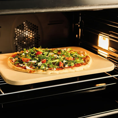 Pizza Stone for Oven and Grill Cordierite Baking Stone Thermal Shock Resistant for Pizza Bread Rectangular 15x11.8 Inch Round 15 Inch